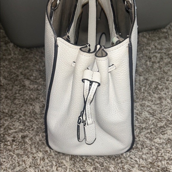 kate spade white pebbled leather satchel handbag - Picture 2 of 7